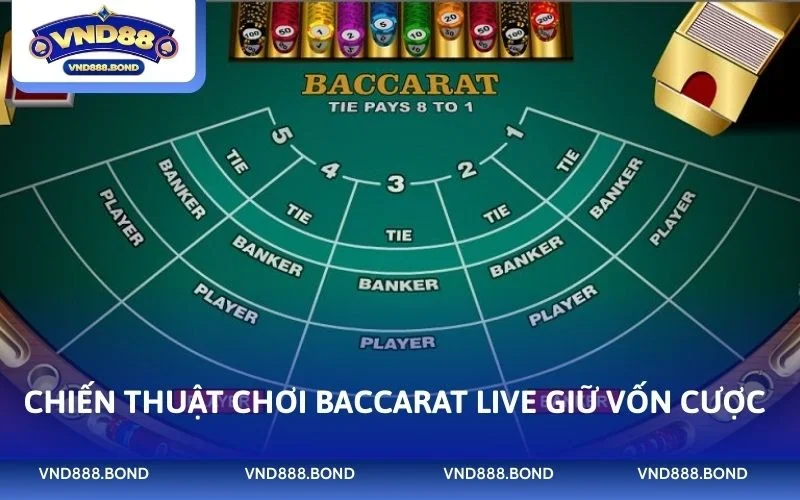 Chiến thuật chơi Baccarat live giữ vốn cược