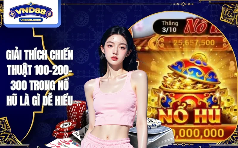 Chiến thuật 100-200-300 trong nổ hũ là gì